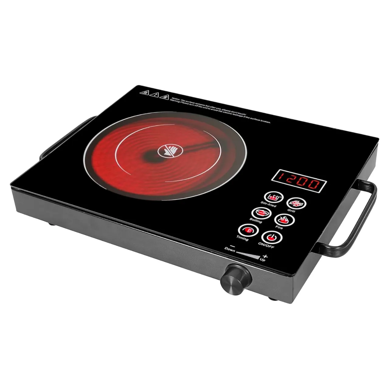 High Power 2200W Infrared Electric Cooktop